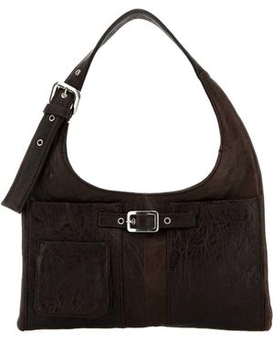 GIMAGUAS Buckle Shoulder Bag - Black