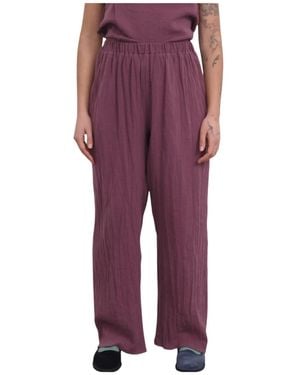 Baserange Folio Elasticated-Waistband Trousers - Purple