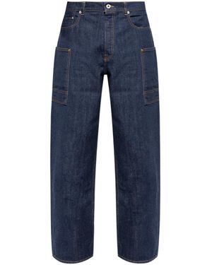 KENZO Logo Patch Jeans - Blue