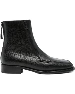 Hereu Zipper Ankle Boots - Black
