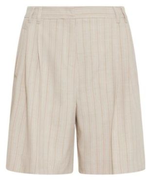 Marella Stretch Canvas Bermuda Shorts - Natural
