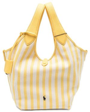 Polo Ralph Lauren Striped Tote Bag - Metallic