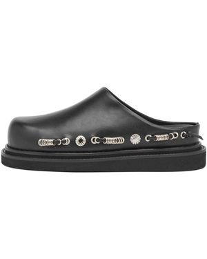 Toga Studded Slip-On Sandals - Black