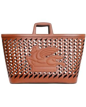 Etro Pegaso-Motif Cut-Out Detailed Blanket Holder - Pink