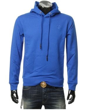 McQ Logo Hooded Jumper - Blue