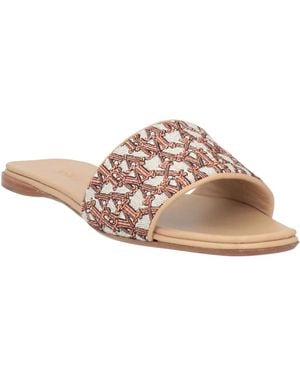 Max Mara Stylish Thong Sandals - Pink