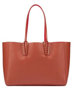 Christian Louboutin Cabata Stud Detailed Small Tote Bag - Red