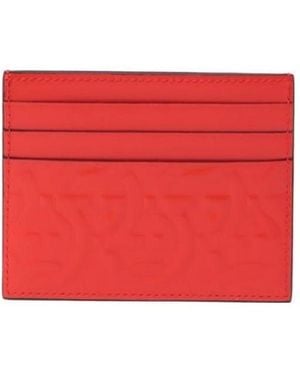 Ferragamo Logo-Embossed Leather Cardholder - Red