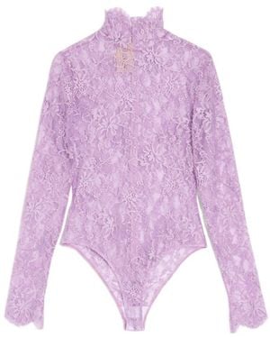 Valentino Floral Lace Body - Purple