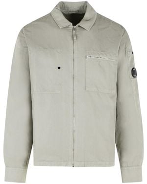 C.P. Company Lens Zip-Up Overshirt - Grey
