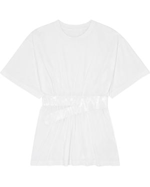 MM6 by Maison Margiela Taped Jersey T-Shirt - White