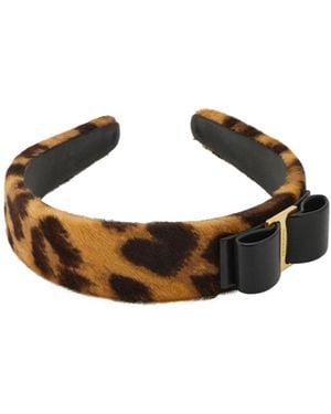 Ferragamo New Vara Nameplate Headband - Multicolor