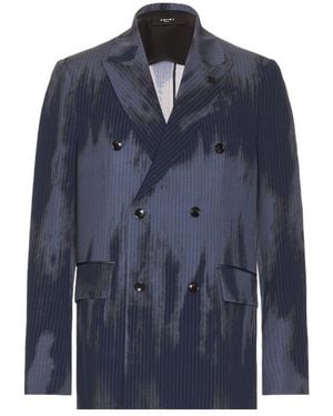 Amiri Faded Doubled-Breasted Blazer - Blue