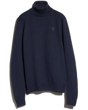 Gucci Seamless Cashmere Knit Sweater - Blue
