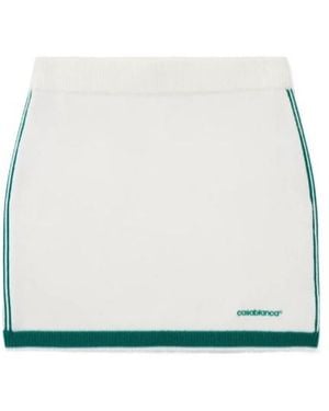 CASABLANCA Knit Tennis Skirt - White