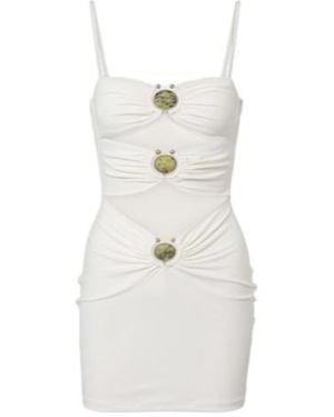 Christopher Esber Cutout Embellished Minidress - White