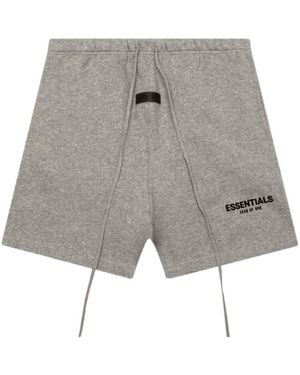 Fear Of God Logo Drawstring Shorts - Grey