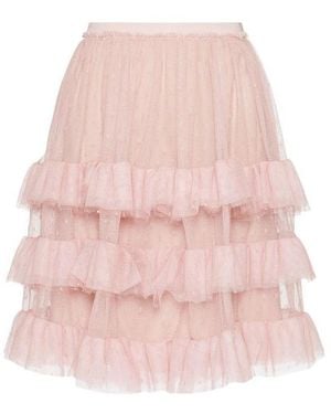 RED Valentino Mini Tulle Skirt - Pink