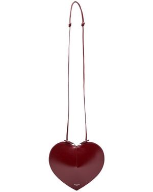 Alaïa Glossed Leather Cross-Body Bag - Red