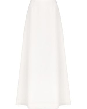 Dior Long Flared Skirt - White