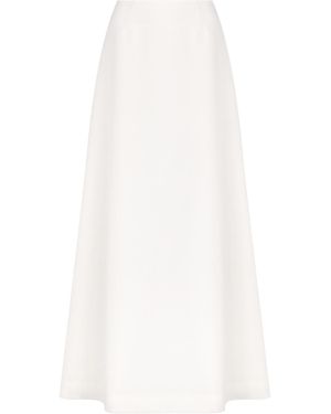 Dior Long Flared Skirt - White