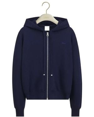 Dior Long-Sleeved Hoodie - Blue