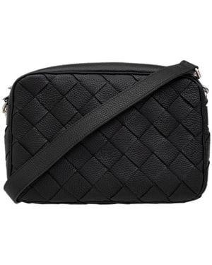 Bottega Veneta Intrecciato Medium Shoulder Bag - Black