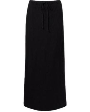Velvet By Graham & Spencer Beka Linen Maxi Skirt - Black