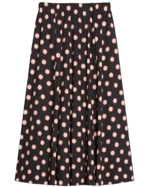 iBlues Printed Skirt - Black