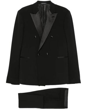 Emporio Armani Double-Breasted Suit - Black