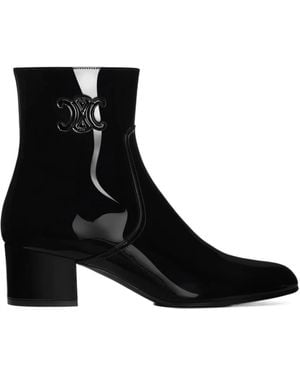 Celine Les Bottes Triomphe Zipped Boot - Black