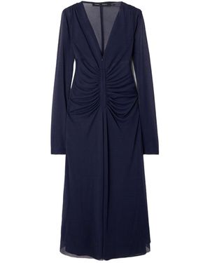 Proenza Schouler Kerstin Pleated Dress - Blue