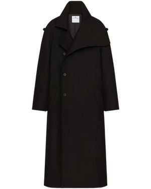 Courreges Double-Breasted Trench Coat - Black