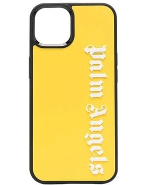 Palm Angels Logo-Print Iphone 13 Case - Yellow