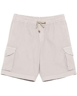 Brunello Cucinelli Drawstring-Fastening Cargo Shorts - Multicolour
