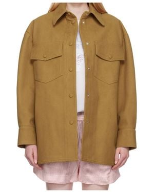 Stella McCartney Alter Faux-Suede Overshirt - Brown