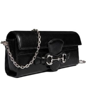 Gucci Horsebit Wallet On Chain - Black