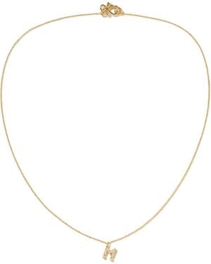 Sophie Bille Brahe Simple Letter 18-Karat Recycled Diamond Necklace - White