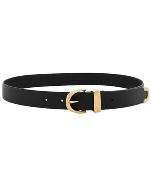 KHAITE Bambi Leather Belt - Black