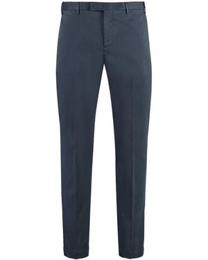PT01 Stretch Cotton Slacks - Blue