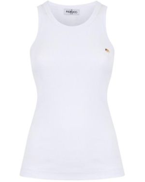 Fiorucci Angel Patch Tank Top - White