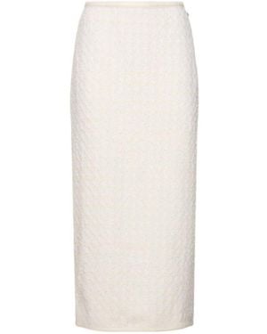 ROTATE BIRGER CHRISTENSEN Split Detail Skirt - White