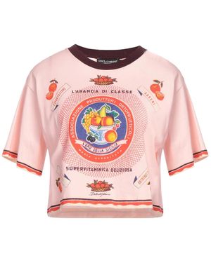 Dolce & Gabbana Short-Sleeve T-Shirt - Pink