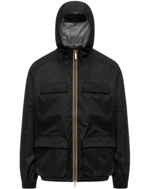 K-Way Clad Extra Light 3L Hooded Jacket - Black