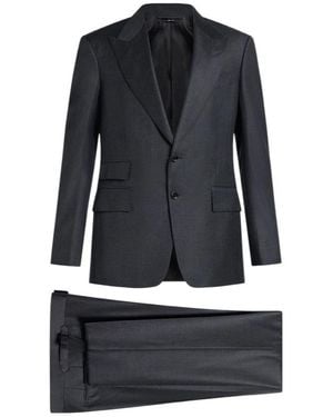 Tom Ford Single-Breasted Two-Piece Suit - Blue