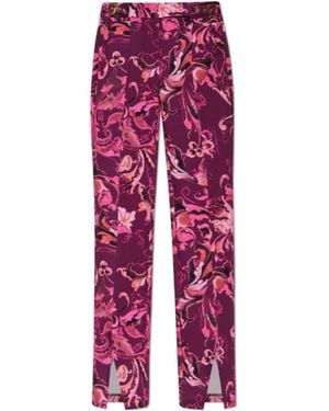 Versace Jeans Couture Barocco-Print Trousers - Red