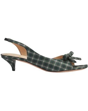 Dior Bow Heeled Slingback Sandal - Green