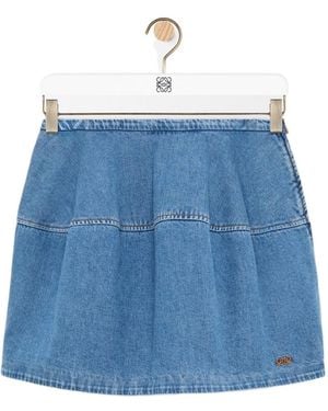 Loewe Short Lantern Skirt - Blue