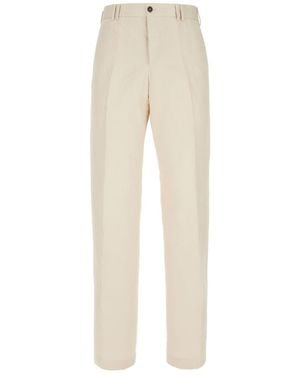 Pt Pantaloni Pt Torino Micheal Straight Trousers - Natural