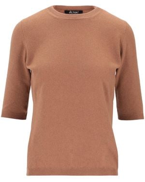 Lela Rose Mid-Length Sleeve Knitted Jumper - Brown